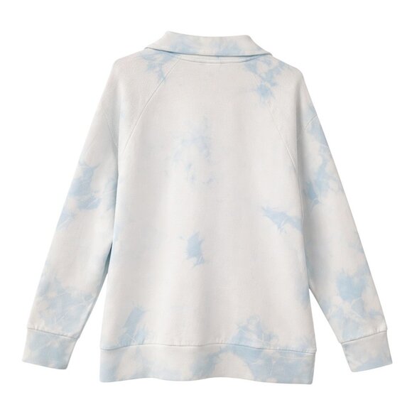 PINK VICTORIA'S SECRET Blue & White Tie Dye Sweatshirt - Size Medium - Picture 3 of 8